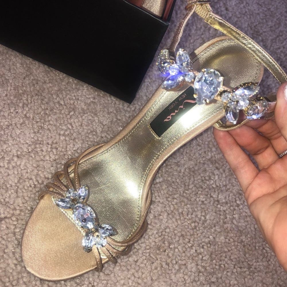 Gold heels